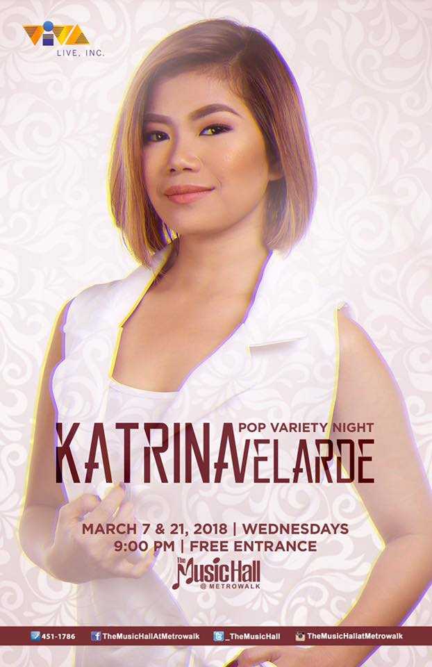 Katrina Velarde “Pop Variety Night” Concert Katrina Velarde “Pop Variety Night” Concert